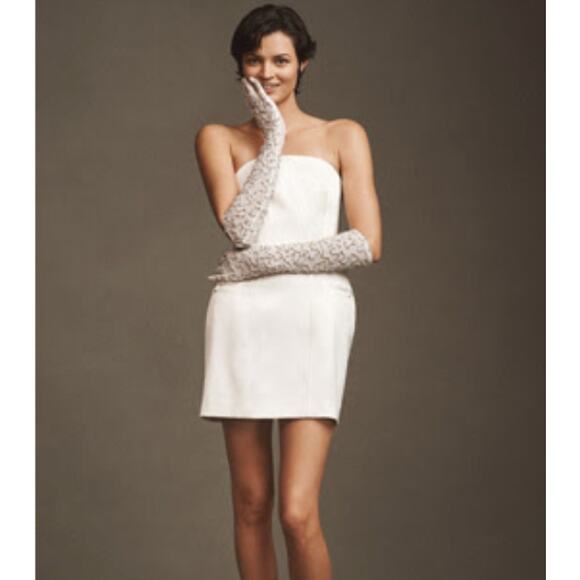 BHLDN Clean Lines Strapless Mini Dress - Size S - Picture 2 of 10